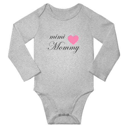 Mini Mommy Cute Baby Long Sleeve Clothing Bodysuits Boy Girl Unisex (Gray 6M)
Mini Mommy Cute Baby Long Sleeve Clothing Bodysuits Boy Girl Unisex (Gray 6M)