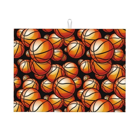 Dish Drying Mat vintage basketball Highly Absorbent Microfiber Drying Mat Kitchen Counter or Sink Drawer Liner 18x24 Kitchen Drying Mat Coffee Mat Kitchen Essentials
Dish Drying Mat vintage basketball Highly Absorbent Microfiber Drying Mat Kitchen Counter or Sink Drawer Liner 18x24 Kitchen Drying Mat Coffee Mat Kitchen Essentials