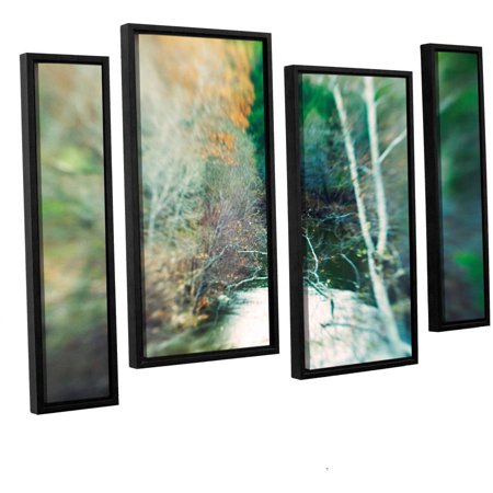ArtWall Elena Ray "Calm River" 4-Piece Floater-framed Canvas Staggered Set
