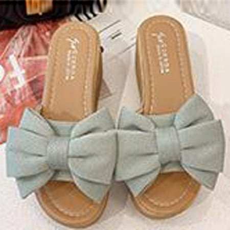 Zpanxa Slippers for Women Bowknot Beach Summer Slippers Platform Slope Heels Plus Size Shose Flip Flops for Women Green 35
Zpanxa Slippers for Women Bowknot Beach Summer Slippers Platform Slope Heels Plus Size Shose Flip Flops for Women Green 35