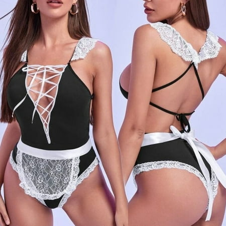 Summer Savings Clearance 2023! PEZHADA Lingerie For Women Sexy Women Bandage Lingerie Backless Pajamas Uniform Bodysuit Pajamas Jumpsuit Black L
Summer Savings Clearance 2023! PEZHADA Lingerie For Women Sexy Women Bandage Lingerie Backless Pajamas Uniform Bodysuit Pajamas Jumpsuit Black L