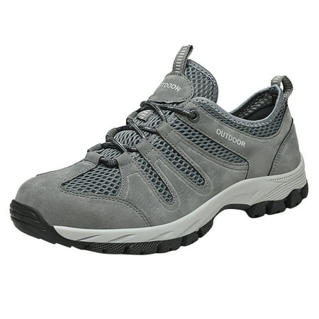 Cathalem Men Sports Shoes Fashion New Pattern Mountaineering Shoes Four Seasons Mesh Breathable Comfortable Non Slip Shoes Grey 43
Cathalem Men Sports Shoes Fashion New Pattern Mountaineering Shoes Four Seasons Mesh Breathable Comfortable Non Slip Shoes Grey 43