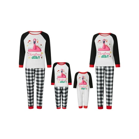 Peyakidsaa Family Matching Christmas Pajamas Printed Long Sleeve Tops Plaid Pants Holiday Sleepwear Loungewear
Peyakidsaa Family Matching Christmas Pajamas Printed Long Sleeve Tops Plaid Pants Holiday Sleepwear Loungewear