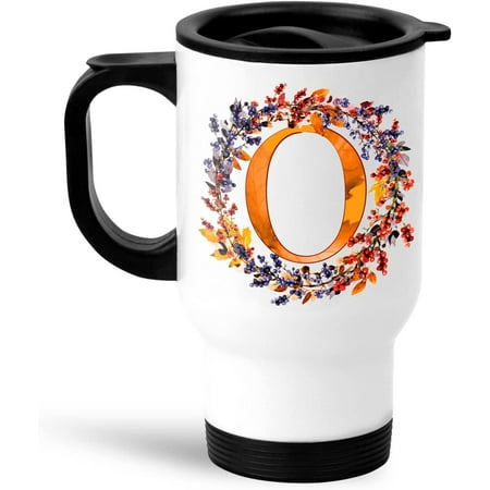 Athenstics 14oz Insulated Travel Mug Beautiful Autumn Wreath Monogram Letter O Stainless Steel with Lid
Athenstics 14oz Insulated Travel Mug Beautiful Autumn Wreath Monogram Letter O Stainless Steel with Lid