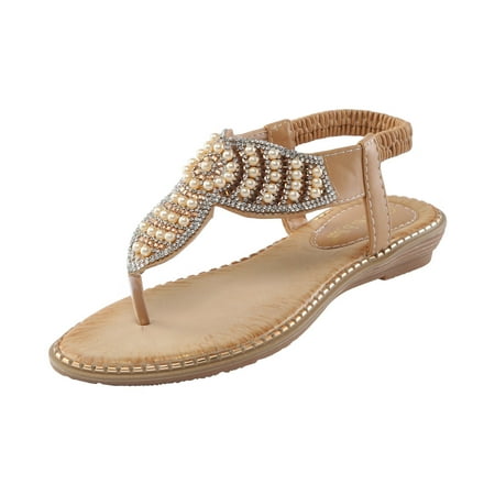 sandals for Women Women Flat Sandals Summer Boho Rhinestone Dress Shoes Comfort Open Toe Elastic Ankle Strap Strapless Sandals Roman Sandals PU Dress Sandals for Women Khaki
sandals for Women Women Flat Sandals Summer Boho Rhinestone Dress Shoes Comfort Open Toe Elastic Ankle Strap Strapless Sandals Roman Sandals PU Dress Sandals for Women Khaki