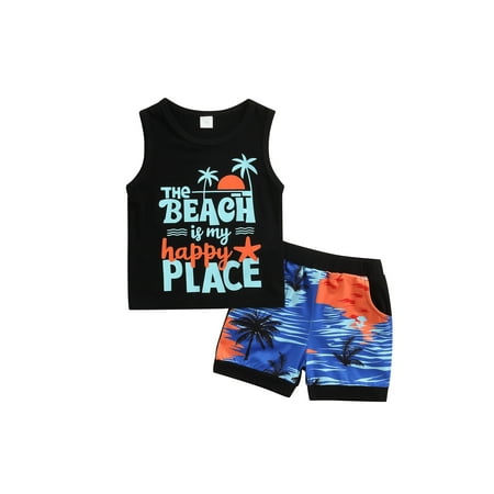 Baby Boys Pants Set Letter and Coconut Tree Printed Sleeveless Tops + Sea Printed Shorts Two Pieces Outfit
Baby Boys Pants Set Letter and Coconut Tree Printed Sleeveless Tops + Sea Printed Shorts Two Pieces Outfit