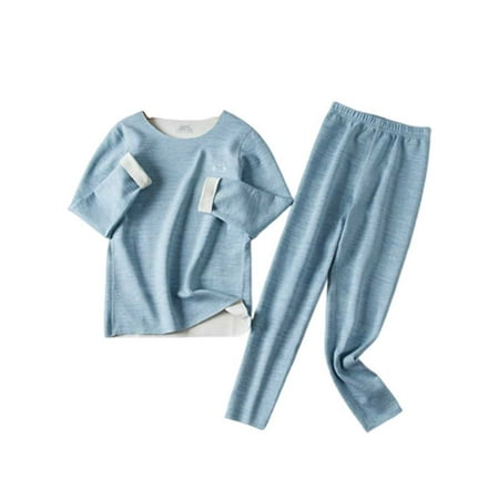 ADVEN Kid Clothes Baby Sleepwear Round Neck Teens Girl Suits Pajama Sets Multicolored Indoor Keep Warm Breathable Thermal Underwear Light Blue
ADVEN Kid Clothes Baby Sleepwear Round Neck Teens Girl Suits Pajama Sets Multicolored Indoor Keep Warm Breathable Thermal Underwear Light Blue