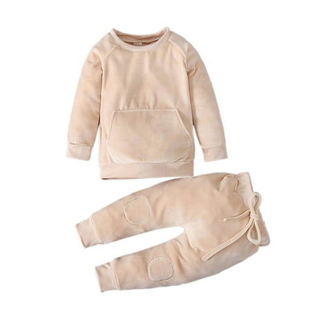 YWDJ 1-5Years Outfit Sets for Girls Kids Fall Winter Solid Color Long Sleeved Sweater Trousers Two Piece Kids Khaki 100
YWDJ 1-5Years Outfit Sets for Girls Kids Fall Winter Solid Color Long Sleeved Sweater Trousers Two Piece Kids Khaki 100