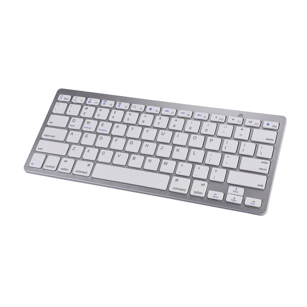 Alician Portable Mini Three Folding Bluetooth Keyboard Wireless Foldable Touchpad Keypad for iOS//Android//Windows Black