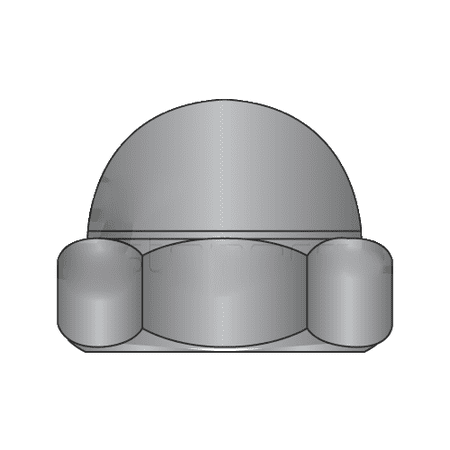 8-32 Closed End Acorn Nuts / Low Crown / Steel / Black Zinc (Quantity: 2 000 pcs)
