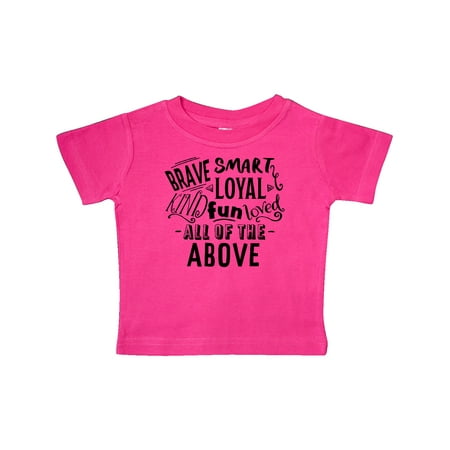 Inktastic Brave Smart Loyal Kind Fun Loved All of the Above Gift Baby Boy or Baby Girl T-Shirt
Inktastic Brave Smart Loyal Kind Fun Loved All of the Above Gift Baby Boy or Baby Girl T-Shirt