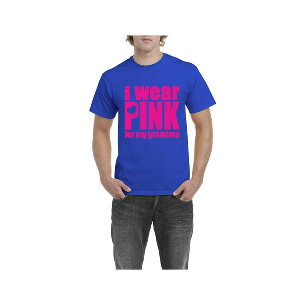 Cancer Awareness I Wear Pink for My Grandma Men's Short Sleeve T-Shirt