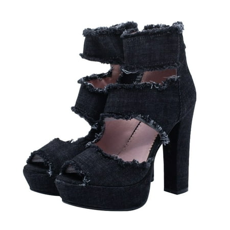 NUOLUX Sandals High Heel Denim Platform S Block Heels Toe Open Heeled Closure Ankle Design Strap Chunky Beach Zipper Female
NUOLUX Sandals High Heel Denim Platform S Block Heels Toe Open Heeled Closure Ankle Design Strap Chunky Beach Zipper Female