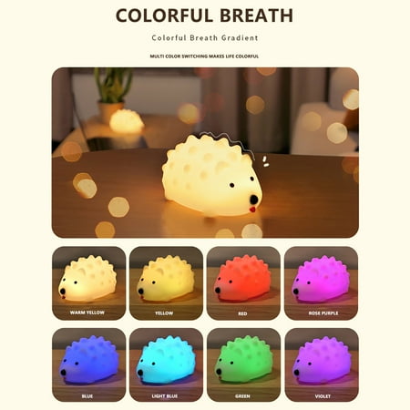 WEPRO Hedgehog Night Light Timed Warm Light Color Light Switch Dimming USB Night Light
WEPRO Hedgehog Night Light Timed Warm Light Color Light Switch Dimming USB Night Light