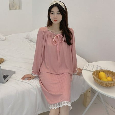PIKADINGNIS New Lazy Style Autumn Womens Long Polyester Sleepwear Home Nightshirt Women Causal Sleepwear Loose Ladies Nightgown Women Dress
PIKADINGNIS New Lazy Style Autumn Womens Long Polyester Sleepwear Home Nightshirt Women Causal Sleepwear Loose Ladies Nightgown Women Dress