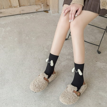 Grofry 1 Pair Children Socks,Winter Fall Calf Socks ,Mid-tube Length 3D Dog Ear Decor Cartoon Anti-slip Elastic Thick Warm Striped Solid Color Girls
Grofry 1 Pair Children Socks,Winter Fall Calf Socks ,Mid-tube Length 3D Dog Ear Decor Cartoon Anti-slip Elastic Thick Warm Striped Solid Color Girls