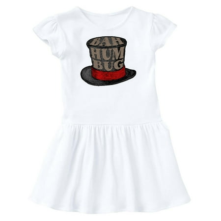 Inktastic Scrooge s Top Hat Bah Humbug Gift Toddler Girl Dress