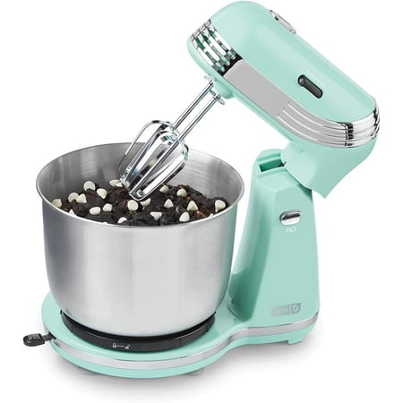Stand Mixer (Electric Mixer for Everyday Use) 6 Speed Stand Mixer - Aqua & Stainless Steel Mixing Bowls with Lids Silicone Non-Slip 3 Bowl Set - 1.5 Quart 3 Quart & 5 Quart -
Stand Mixer (Electric Mixer for Everyday Use) 6 Speed Stand Mixer - Aqua & Stainless Steel Mixing Bowls with Lids Silicone Non-Slip 3 Bowl Set - 1.5 Quart 3 Quart & 5 Quart -