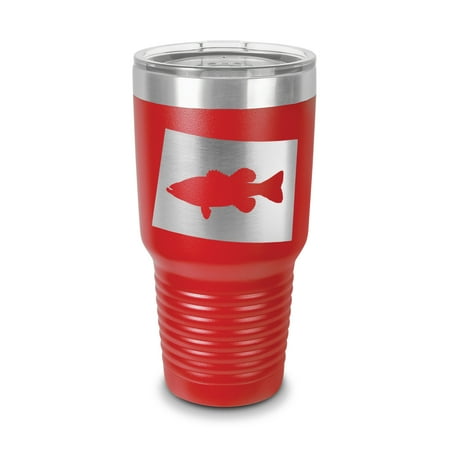 Colorado Bass Tumbler 30 oz - Laser Engraved w/ Clear Lid - Stainless Steel - Vacuum Insulated - Double Walled - Travel Mug - state shaped largemouth fishing fish co - Red
Colorado Bass Tumbler 30 oz - Laser Engraved w/ Clear Lid - Stainless Steel - Vacuum Insulated - Double Walled - Travel Mug - state shaped largemouth fishing fish co - Red