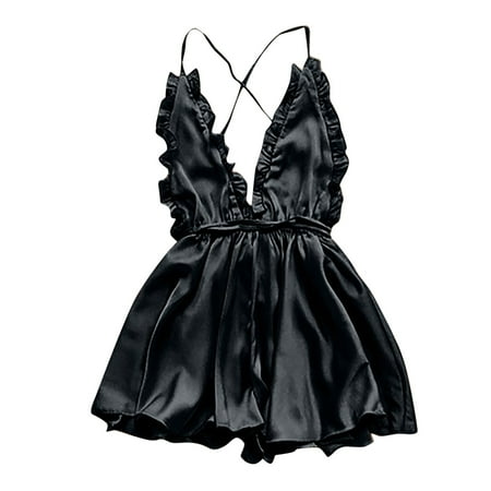 Noarlalf lingerie for women Women s Dress With Wooden Ear Edge Deep V Neck Neck Tie Backless Lingerie Nightdress bras for women
Noarlalf lingerie for women Women s Dress With Wooden Ear Edge Deep V Neck Neck Tie Backless Lingerie Nightdress bras for women