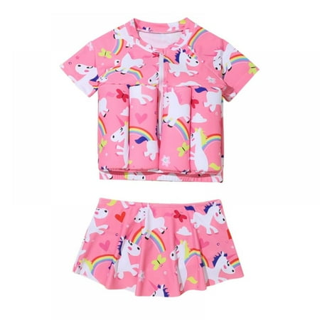 BULLPIANO Toddler Girls Float Swimwear Bathing Suit with Bikini Skirt Kids Beach Dress Swimwear Rash Guard Swimsuits
BULLPIANO Toddler Girls Float Swimwear Bathing Suit with Bikini Skirt Kids Beach Dress Swimwear Rash Guard Swimsuits