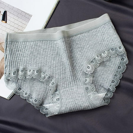2-Pack Summer Lace-trimmed Cotton Briefs Comfortable Breathable Seamless Mid-waist Panties
2-Pack Summer Lace-trimmed Cotton Briefs Comfortable Breathable Seamless Mid-waist Panties