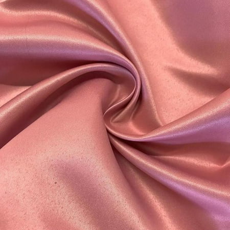 Matte Satin (Peau de Soie) Duchess Fabric Bridesmaid Dress 60" Wide Sold BTY Many Colors (Dusty Rose)
