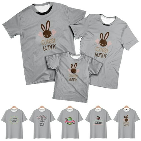 Easter Men s and Big Men s Crewneck Short Sleeve T-Shirt Casual Tops For Men Boys