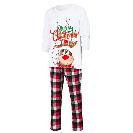 Christmas Pajamas for Family Parent-Child Outfit Winter Fall Pjs Deer Plaid Print Long Sleeve T Shirt Top Pants Xmas Sleepwear Holiday Matching Pajama Sets
Christmas Pajamas for Family Parent-Child Outfit Winter Fall Pjs Deer Plaid Print Long Sleeve T Shirt Top Pants Xmas Sleepwear Holiday Matching Pajama Sets
