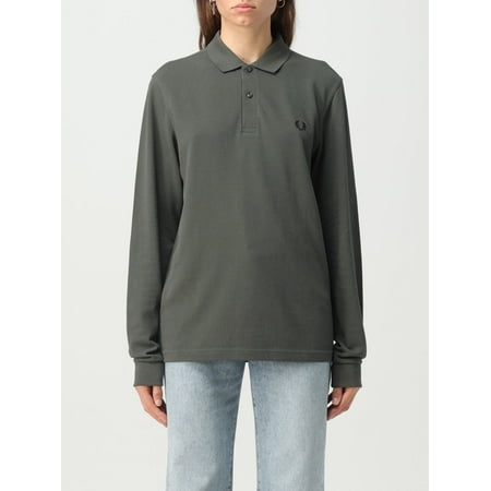 Fred Perry Shirt Woman Olive Woman