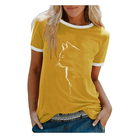 HSMQHJWE Workout T Shirts Under Scrub Women Long Sleeve Shirts Women S T-Shirts Basics Cat Portraits Print Round Neck Short Sleeve Casual Super Soft Blouse Tops For Adults Neck Top Plus Size
HSMQHJWE Workout T Shirts Under Scrub Women Long Sleeve Shirts Women S T-Shirts Basics Cat Portraits Print Round Neck Short Sleeve Casual Super Soft Blouse Tops For Adults Neck Top Plus Size