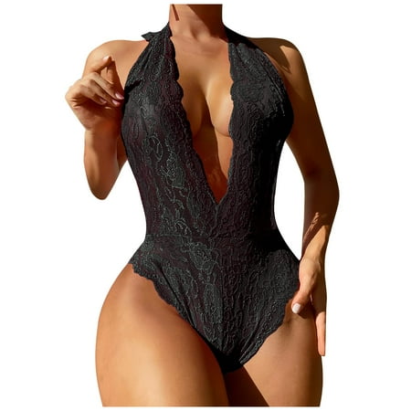 KDDYLITQ Sexy Babydoll for Women Lace One Piece Hollow Out Lingerie Deep V Neck Hollow Out Bodysuit Black L
KDDYLITQ Sexy Babydoll for Women Lace One Piece Hollow Out Lingerie Deep V Neck Hollow Out Bodysuit Black L