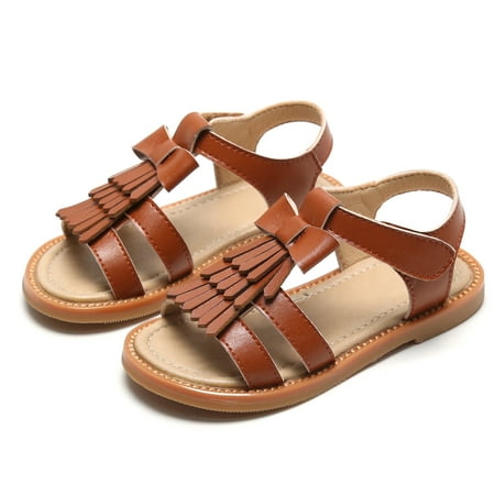 ESTINE Toddler Girl Open Toe Lightweight Summer Female Casual Dress Sandals - Brown 12M
ESTINE Toddler Girl Open Toe Lightweight Summer Female Casual Dress Sandals - Brown 12M