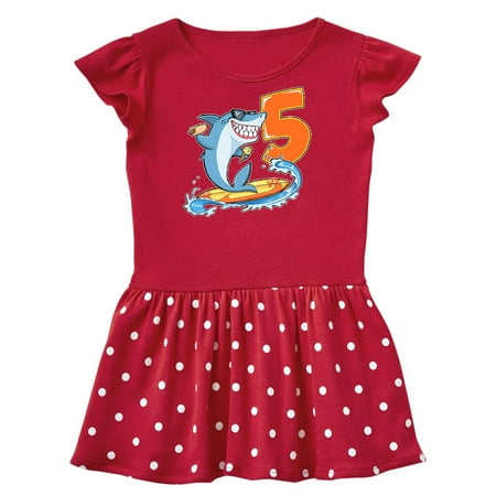 Inktastic Fifth Birthday Surfing Shark with Hot Dog and Ice Cream Gift Toddler Girl Dress
Inktastic Fifth Birthday Surfing Shark with Hot Dog and Ice Cream Gift Toddler Girl Dress