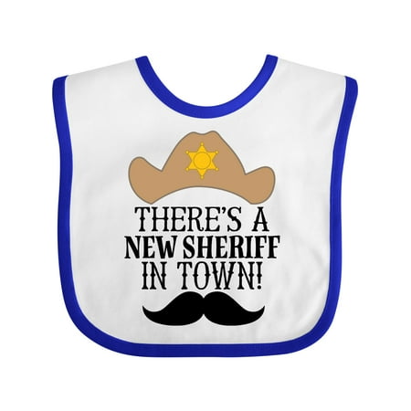 Inktastic New Sheriff in Town Boys Gift Baby Boy Bib