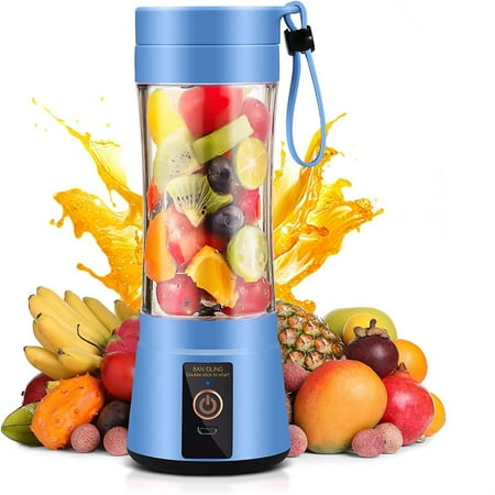 Portable Blender Personal Blender with USB Rechargeable Mini Fruit Juice Mixer Mini Blender Travel with 13oz Bottles-Blue
Portable Blender Personal Blender with USB Rechargeable Mini Fruit Juice Mixer Mini Blender Travel with 13oz Bottles-Blue