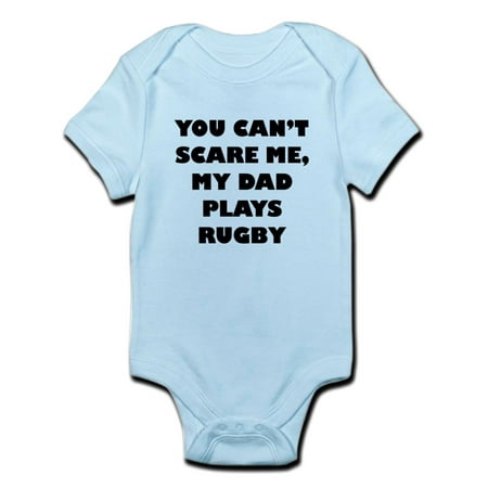 CafePress - My Dad Plays Rugby Body Suit - Baby Light Bodysuit