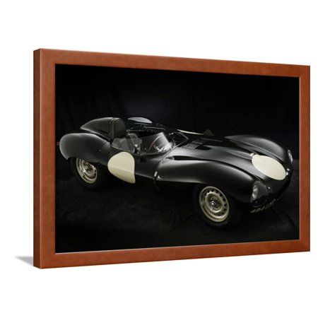 1956 Jaguar D type Framed Print Wall Art