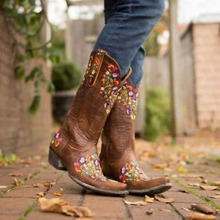 Egmy Autumn and Winter High-Tube Mid-Heel Sleeve Square-toe Wedding Boots Ethnic Embroidery Flower Women Boots
Egmy Autumn and Winter High-Tube Mid-Heel Sleeve Square-toe Wedding Boots Ethnic Embroidery Flower Women Boots