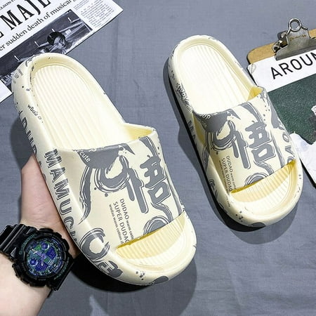 Summer Womens Slippers Fashion Design Runway EVA Smelless Thick Sole Slides Pool Beach Flip Flops Male Ladies Indoor Bath Slides
Summer Womens Slippers Fashion Design Runway EVA Smelless Thick Sole Slides Pool Beach Flip Flops Male Ladies Indoor Bath Slides