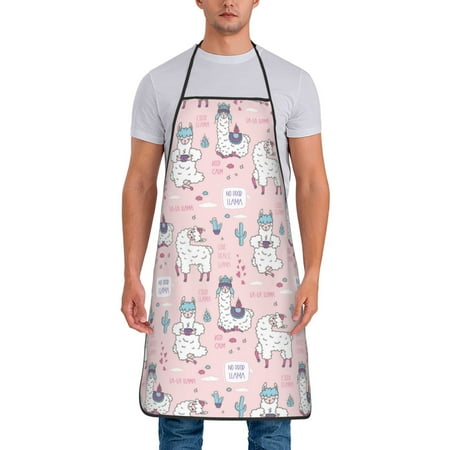 Adjustable Bib Apron - Funny And Cute Alpaca Cactus Waterdrop Resistant Cooking Apron Kitchen Aprons for Men Women
Adjustable Bib Apron - Funny And Cute Alpaca Cactus Waterdrop Resistant Cooking Apron Kitchen Aprons for Men Women