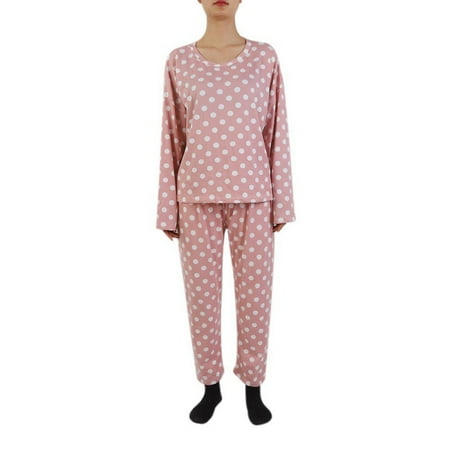 Women s Sleepwear Cute Autumn Sleep ShirtCute Polka Dot Print Long Sleeve Pyjamas Set Top Trousers Pajamas Two-Piece Home Wear
Women s Sleepwear Cute Autumn Sleep ShirtCute Polka Dot Print Long Sleeve Pyjamas Set Top Trousers Pajamas Two-Piece Home Wear