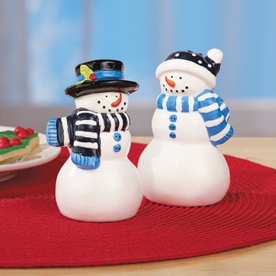 Snowman Christmas Salt and Pepper Set