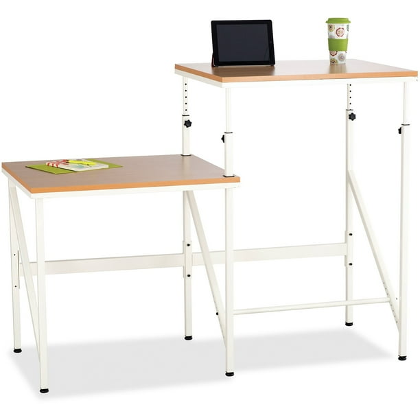 Safco, Bi-Level Stand/Sit Desk, 1 Each
