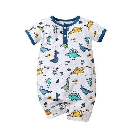Toddler Boys Jumpsuit Short Sleeve Cartoon Dinosaur Prints Pullover Romper Child Kids Cute Romper Home Leisure Dailywear
Toddler Boys Jumpsuit Short Sleeve Cartoon Dinosaur Prints Pullover Romper Child Kids Cute Romper Home Leisure Dailywear
