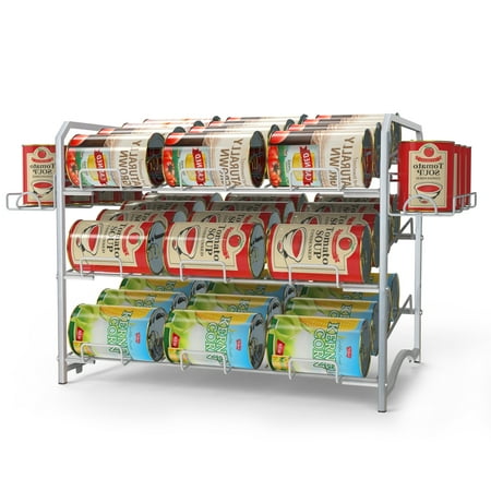 Bextsrack Can Organizer Hoom Decor Stackable Can Dispenser Rack Storage for Kitchen Cabinet Pantry or Counter-Top Silver
Bextsrack Can Organizer Hoom Decor Stackable Can Dispenser Rack Storage for Kitchen Cabinet Pantry or Counter-Top Silver