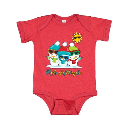 Inktastic Mele Kalikimaka Gift Baby Boy or Baby Girl Bodysuit