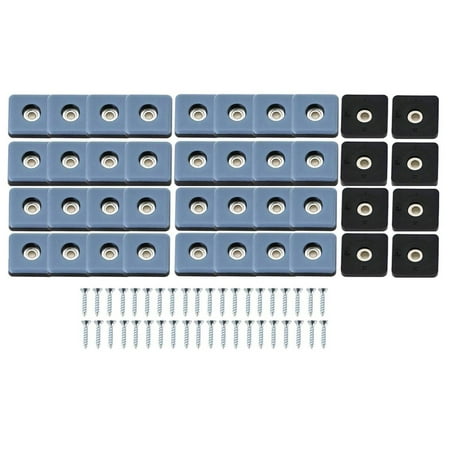 40Pcs Furniture Gliders PTFE Easy Moving Sliders with Screw 25mm