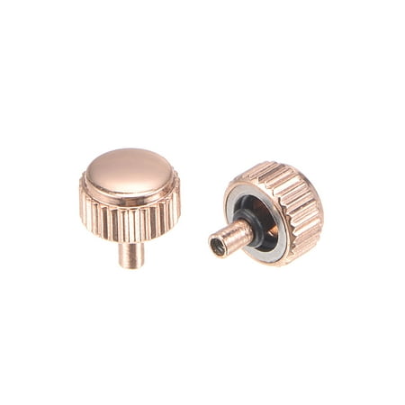 Uxcell 2Pack 4.5mm Watch Crown Parts Stainless Steel Flat Head Long Stem 2.5mm ID Rose Gold Tone
Uxcell 2Pack 4.5mm Watch Crown Parts Stainless Steel Flat Head Long Stem 2.5mm ID Rose Gold Tone