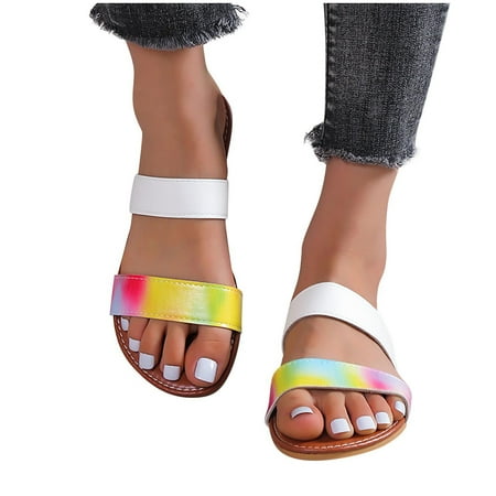 YanHoo Women s Slide Sandals Open Toe Two Strap Slip On Flat Sandals Casual Summer Shoes
YanHoo Women s Slide Sandals Open Toe Two Strap Slip On Flat Sandals Casual Summer Shoes